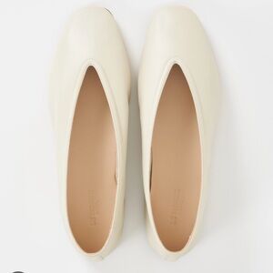 BÉRYL - LUNA SLIPPER Ecru Leather